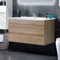 Cefito Vanity Unit 915mm with Basin Oak Furniture Kings Warehouse 