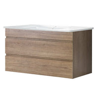 Cefito Vanity Unit 915mm with Basin Oak Furniture Kings Warehouse 