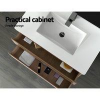 Cefito Vanity Unit 915mm with Basin Oak Furniture Kings Warehouse 