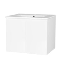 Cefito Vanity Unit Ceramic Basin Cabinet Storage Bathroom Wall Mounted 600mm White Furniture Frenzy Kings Warehouse 