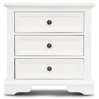 Celosia Bedside Table 3 Drawers Storage Cabinet Nightstand End Tables - White Kings Warehouse 