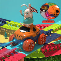 Changeable Track In The Dark Track with LED Light-Up Race Car Flexible Track Toy 184 Baby & Kids Kings Warehouse 