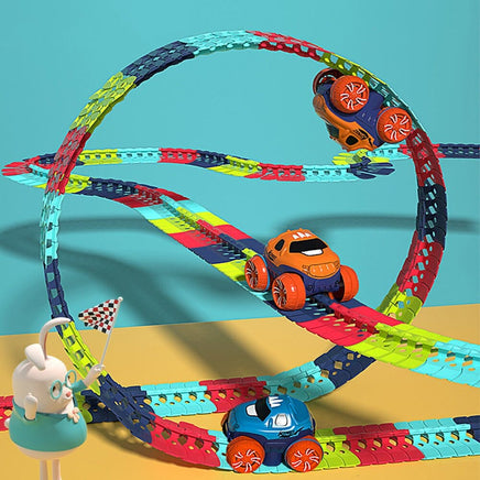 Changeable Track In The Dark Track with LED Light-Up Race Car Flexible Track Toy 92 Baby & Kids Kings Warehouse 