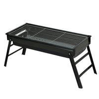 Charcoal BBQ Grill Smoker Portable Barbecue Outdoor Foldable Camping Kings Warehouse 
