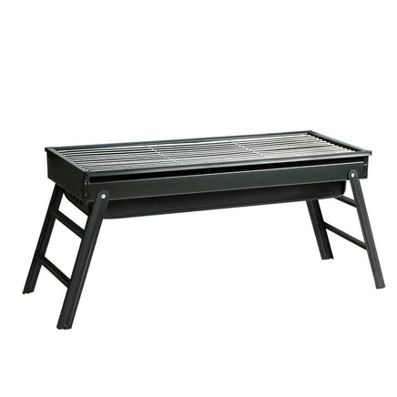 Charcoal BBQ Grill Smoker Portable Barbecue Outdoor Foldable Camping Kings Warehouse 