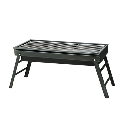 Charcoal BBQ Grill Smoker Portable Barbecue Outdoor Foldable Camping Kings Warehouse 