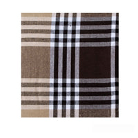 Check Table Cloth Tartan Brown 180 x 180 cm Home & Garden Kings Warehouse 
