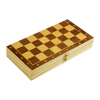 Chess Board Games Folding Large Chess Wooden Chessboard Set Wood Toy Gift Gift & Novelty Kings Warehouse 