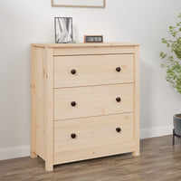 Chested Drawers 70x35x80 cm Solid Wood Pine