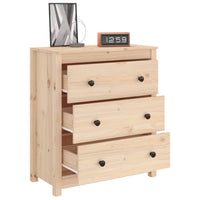 Chested Drawers 70x35x80 cm Solid Wood Pine bedroom furniture Kings Warehouse 
