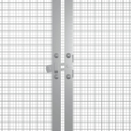 Chicken Cage Anthracite 200x91x100 cm Galvanised Steel Kings Warehouse 