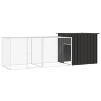 Chicken Cage Anthracite 300x91x100 cm Galvanised Steel Kings Warehouse 