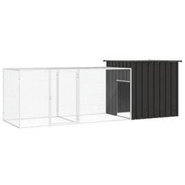 Chicken Cage Anthracite 300x91x100 cm Galvanised Steel Kings Warehouse 