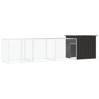 Chicken Cage Anthracite 400x91x100 cm Galvanised Steel Kings Warehouse 