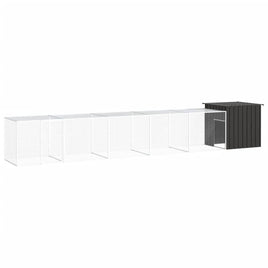Chicken Cage Anthracite 600x91x100 cm Galvanised Steel Kings Warehouse 