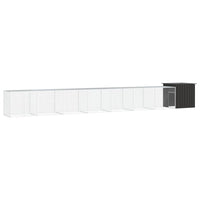 Chicken Cage Anthracite 800x91x100 cm Galvanised Steel Kings Warehouse 