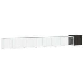 Chicken Cage Anthracite 800x91x100 cm Galvanised Steel Kings Warehouse 