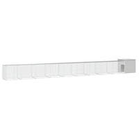 Chicken Cage Grey 1000x91x100 cm Galvanised Steel Kings Warehouse 