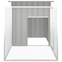 Chicken Cage Grey 200x91x100 cm Galvanised Steel Kings Warehouse 