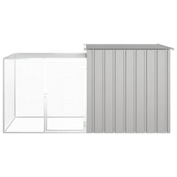 Chicken Cage Grey 200x91x100 cm Galvanised Steel Kings Warehouse 