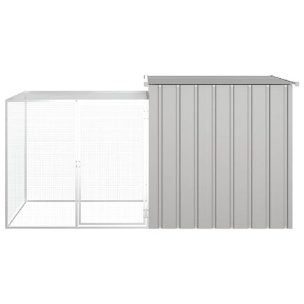 Chicken Cage Grey 200x91x100 cm Galvanised Steel Kings Warehouse 
