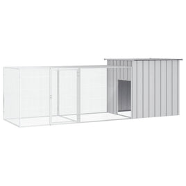 Chicken Cage Grey 300x91x100 cm Galvanised Steel Kings Warehouse 