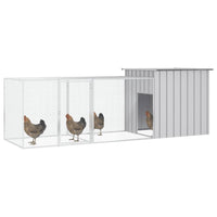 Chicken Cage Grey 300x91x100 cm Galvanised Steel Kings Warehouse 