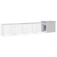 Chicken Cage Grey 500x91x100 cm Galvanised Steel Kings Warehouse 