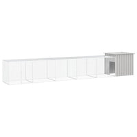 Chicken Cage Grey 600x91x100 cm Galvanised Steel Kings Warehouse 