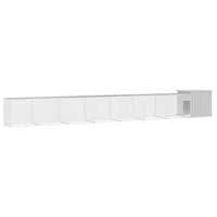 Chicken Cage Grey 700x91x100 cm Galvanised Steel Kings Warehouse 