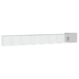 Chicken Cage Grey 700x91x100 cm Galvanised Steel Kings Warehouse 