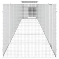 Chicken Cage Grey 800x91x100 cm Galvanised Steel Kings Warehouse 