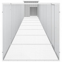 Chicken Cage Grey 900x91x100 cm Galvanised Steel Kings Warehouse 