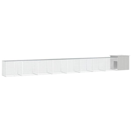 Chicken Cage Grey 900x91x100 cm Galvanised Steel Kings Warehouse 