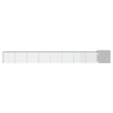 Chicken Cage Grey 900x91x100 cm Galvanised Steel Kings Warehouse 