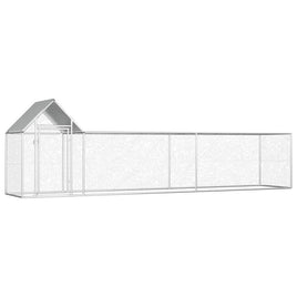 Chicken Coop 5x1x1.5 m Galvanised Steel Kings Warehouse 