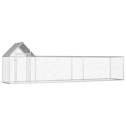 Chicken Coop 5x1x1.5 m Galvanised Steel Kings Warehouse 