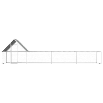Chicken Coop 8x2x2 m Galvanised Steel Kings Warehouse 