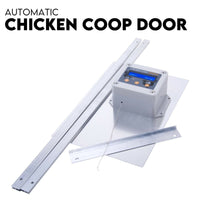 Chicken Coop Door with Digital LCD Screen to manage Timer and Sensor Kings Warehouse 