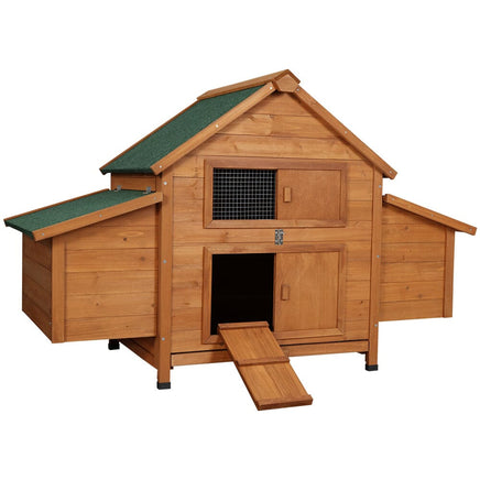 Chicken Coop Rabbit Hutch 150cm x 68cm x 96cm Large Chicken Coop House Run Cage Wooden Pet Care Kings Warehouse 