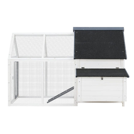 Chicken Coop Rabbit Hutch 166cm x 120cm x 112cm Large Chicken Coop House Run Cage Wooden Pet Care Kings Warehouse 