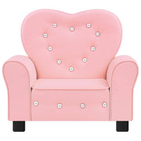 Children Sofa Pink Faux Leather Kings Warehouse 