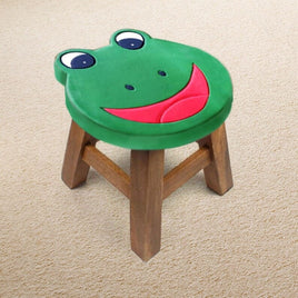 Children's Chair Stool Wooden Frog Face Theme Kings Warehouse 