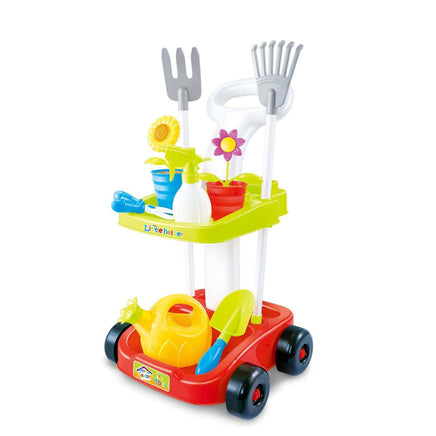 Children's Gardening Trolley Set with Fake Garden Tools for Toddlers Baby & Kids Kings Warehouse 