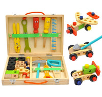 Children's pretend play build fix wood Toolbox Toy, Carpenter Traddie Set For toddlers and kids Baby & Kids Kings Warehouse 