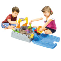 Children's Sand Pit & Box Game With 11 Fun, Playtime Accessories Home & Garden Kings Warehouse 