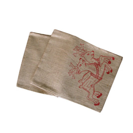 Christmas Jute Woven Taupe Table Runner 33 x 180cm Reindeers Home & Garden Kings Warehouse 