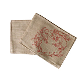 Christmas Jute Woven Taupe Table Runner 33 x 180cm Sleigh Home & Garden Kings Warehouse 