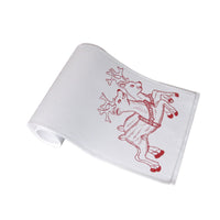 Christmas Print White Table Runner 33 x 180cm Reindeers Home & Garden Kings Warehouse 