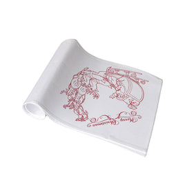 Christmas Print White Table Runner 33 x 180cm Sleigh Home & Garden Kings Warehouse 